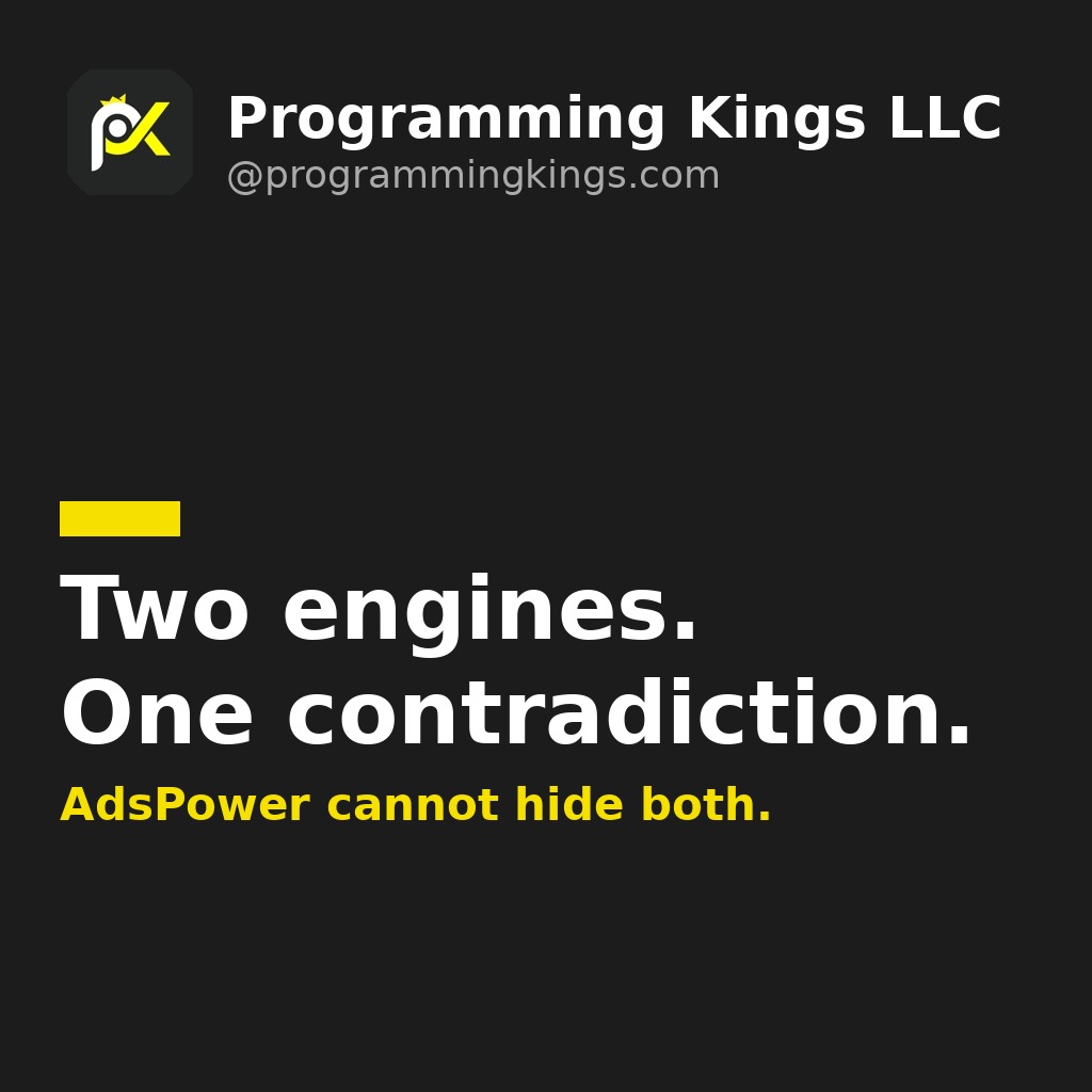 Two engines. One contradiction.